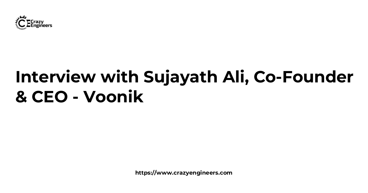 Sujayath Ali Voonik CEO