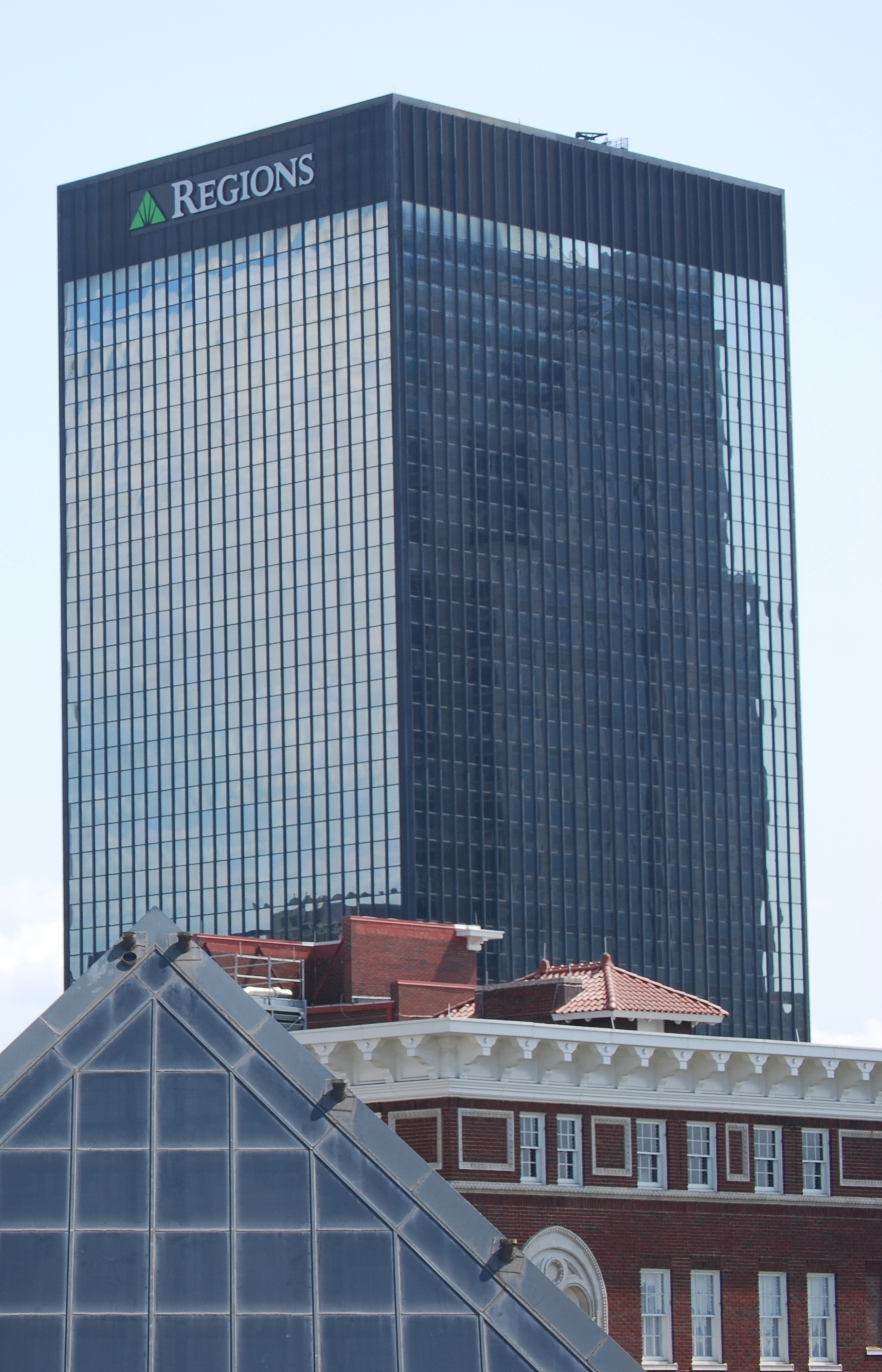 Regions Center headquarters building in downtown Birmingham Alabama
