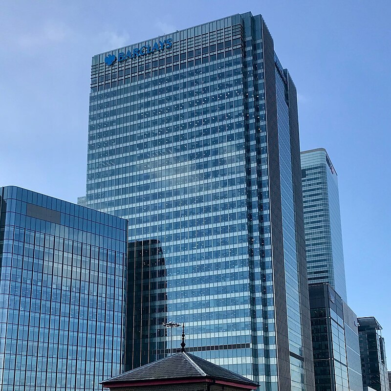 Barclays headquarters at One Churchill Place, Canary Wharf, London