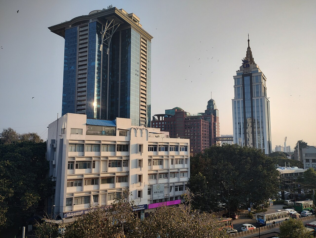 Bengaluru city skyline where Zerodha is headquartered