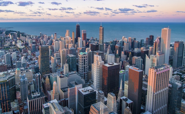 Chicago Skyline - Hyatt Hotels Corporation Headquarters City